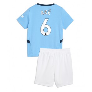 Manchester City Nathan Ake #6 Domaci Dres za Dječji 2024-25 Kratak Rukavima (+ kratke hlače)